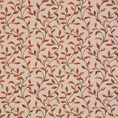 Rushmoore Curtain Fabric in Rust PERU01