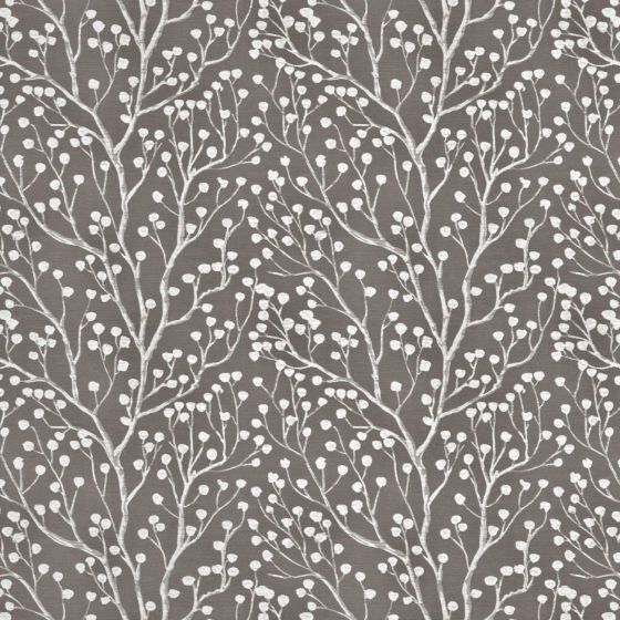 Walton Curtain Fabric in Charcoal