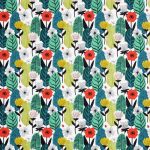 Blooma in Poppy by iLiv Fabrics