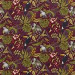 Rainforest in Cranberry by iLiv Fabrics