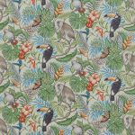 Rainforest in Papaya by iLiv Fabrics