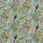 Rainforest in Papaya by iLiv Fabrics