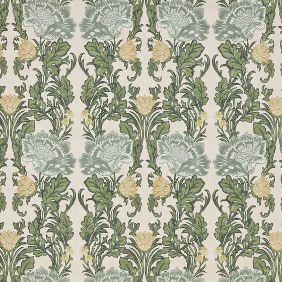 Acantha Curtain Fabric in Sage