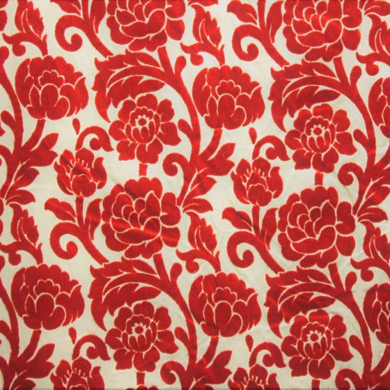 Red and white 2025 curtain fabric