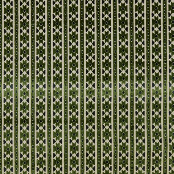 Bazaar Curtain Fabric in Emerald