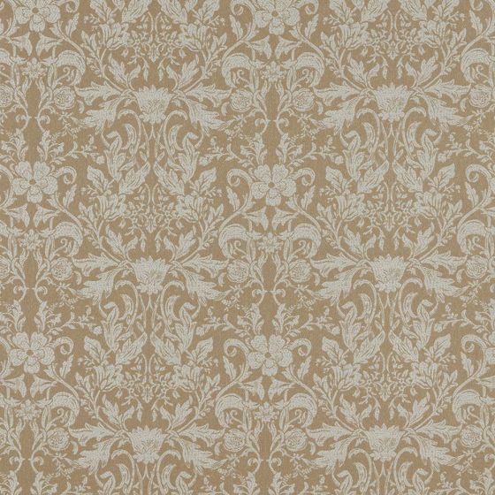 Belvedere Curtain Fabric in Amber