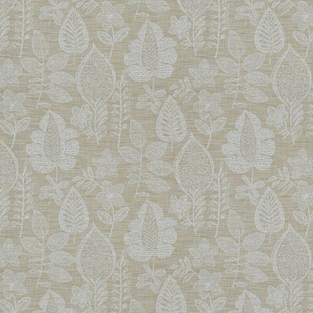 Flora Curtain Fabric in Ochre