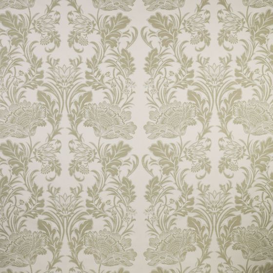 Floriana Curtain Fabric in Sage