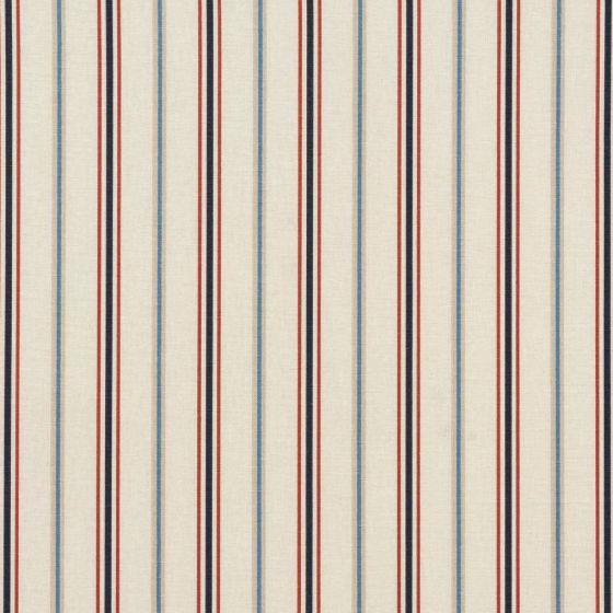 Salcombe Stripe Curtain Fabric in Multi