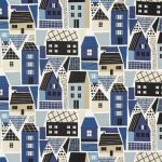 Clovelly in Navy by Fryetts Fabrics