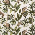 Monkey in Natural by Fryetts Fabrics