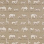 Prairie Animals in Almond by iLiv Fabrics