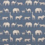 Prairie Animals in Denim by iLiv Fabrics