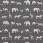 Prairie Animals in Lead by iLiv Fabrics