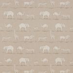 Prairie Animals in Linen by iLiv Fabrics