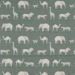 Prairie Animals in Seagrass by iLiv Fabrics