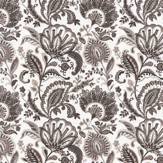 Jasmine Curtain Fabric in Nocturne