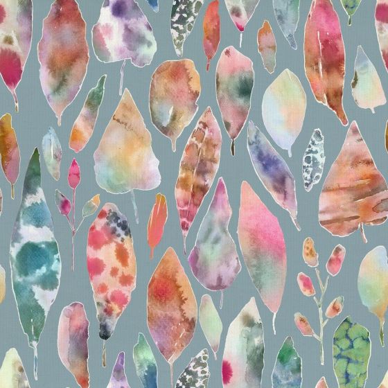 Rangi Curtain Fabric in Dahlia