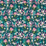 Wild Meadow Velvet in Kingfisher by Studio G Fabric