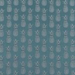 Ananas in Teal by Beaumont Textiles