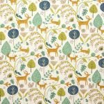 Scandi Woodland in Jade by Fryetts Fabrics
