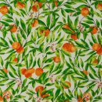 Seville Print in Orange by Fryetts Fabrics