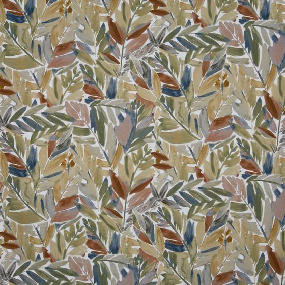 Acer Curtain Fabric in Papaya