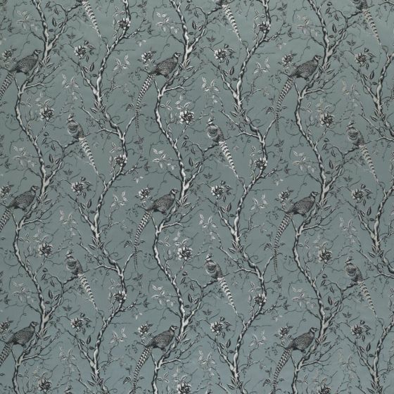 Adlington Curtain Fabric in Ocean