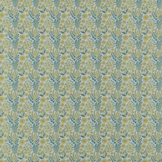 Beckett Curtain Fabric in Citrus