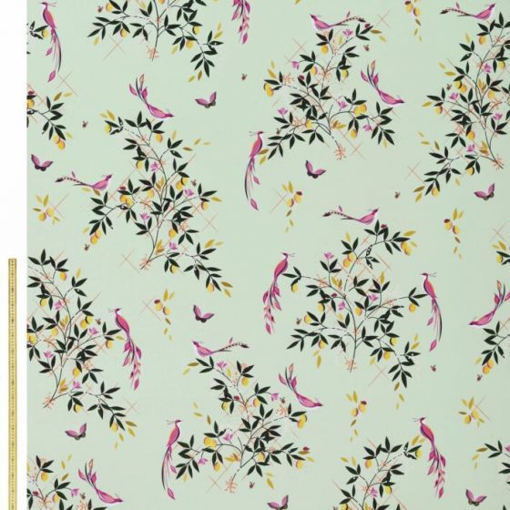 Bird and Trellis Sateen