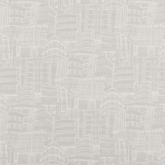 Deco Curtain Fabric in Dove Grey
