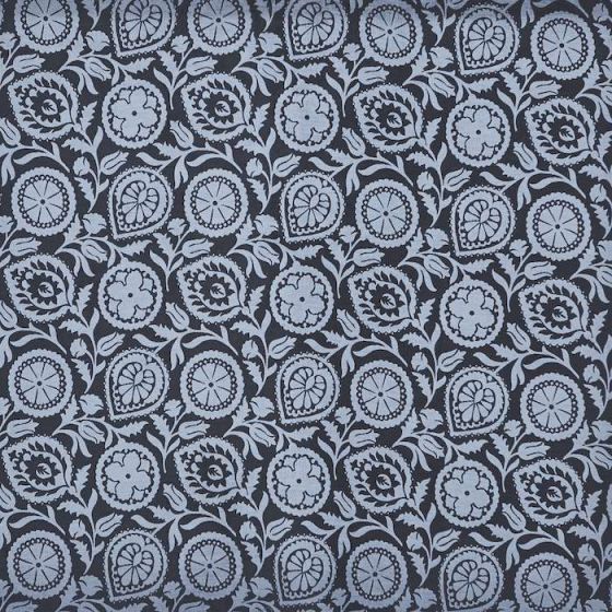 Lancaster Curtain Fabric in Porcelain