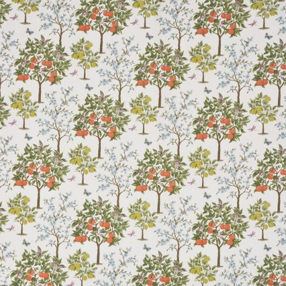 Lemon Grove Curtain Fabric in Sweat Pea