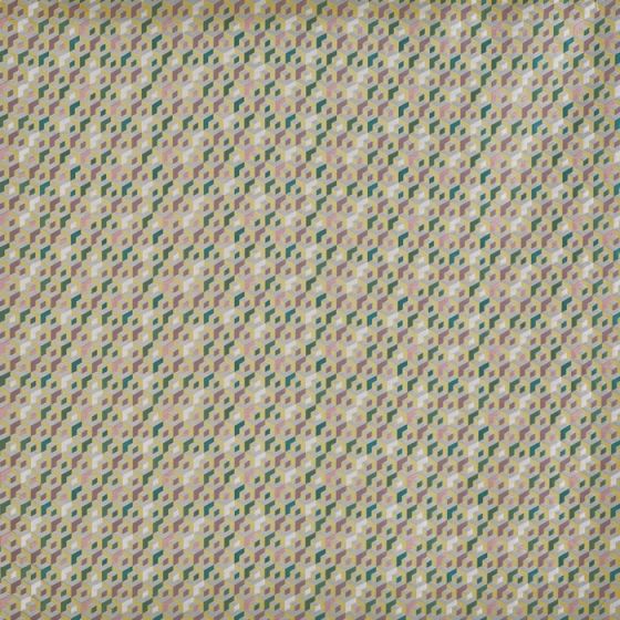 Theo Curtain Fabric in Raspberry