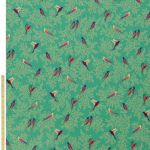Green Birds Velvet