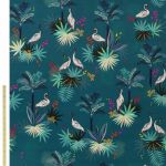 Heron Velvet Teal in Teal by Sara Miller