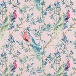 Peacock in Blush by Beaumont Textiles