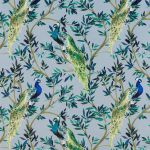 Peacock in Monsoon by Beaumont Textiles