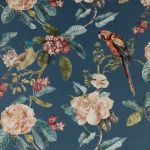 Enchanted Garden in Lagoon by iLiv Fabrics