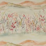 Marshlands in Clementine by iLiv Fabrics