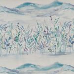 Marshlands in Cobalt by iLiv Fabrics