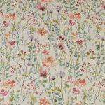 Wild Flowers in Clementine by iLiv Fabrics