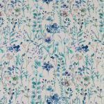 Wild Flowers in Cobalt by iLiv Fabrics