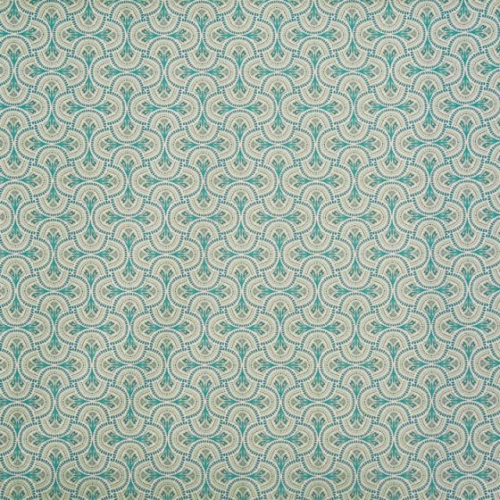 Skiathos Curtain Fabric in Cobalt