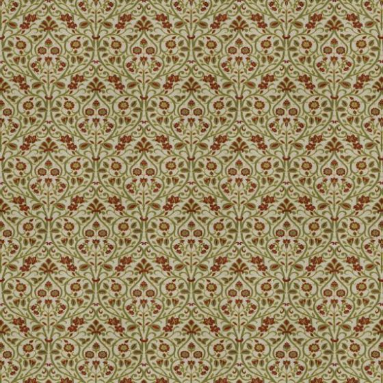 Abbey Curtain Fabric in Saffron
