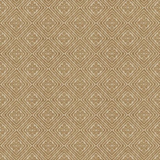 Tala Curtain Fabric in Walnut