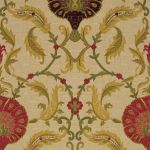 Ottoman in Cranberry by Jim Dickens