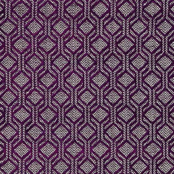 Alegria Curtain Fabric in Damson