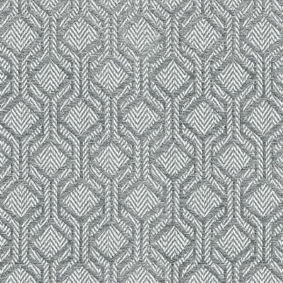 Alegria Curtain Fabric in Silver