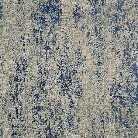 Apella Curtain Fabric in Egyptian Blue